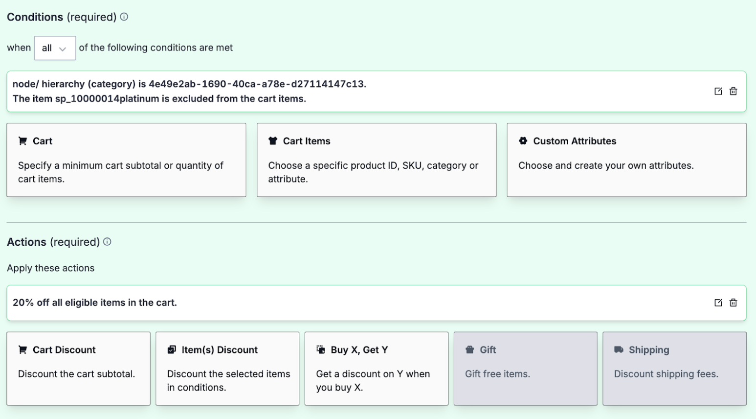 Creating a Promotion to Exclude Items from Promotion Eligibility